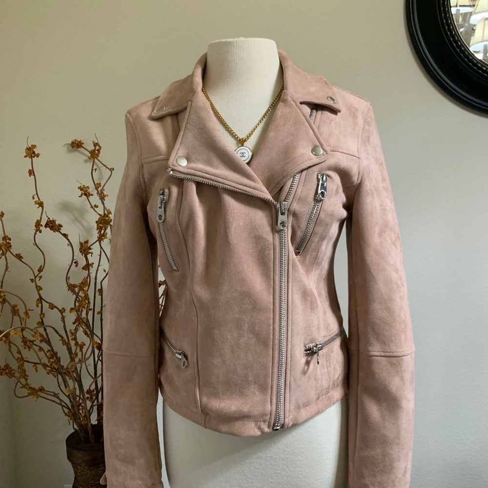 Members Onky Blush Moto Jacket | Small